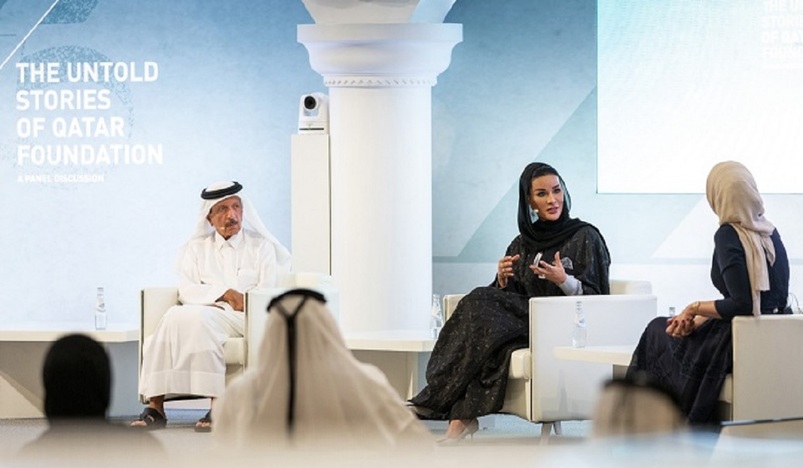 HH Sheikha Moza Participates in The Untold Stories of Qatar Foundation Panel Discussion